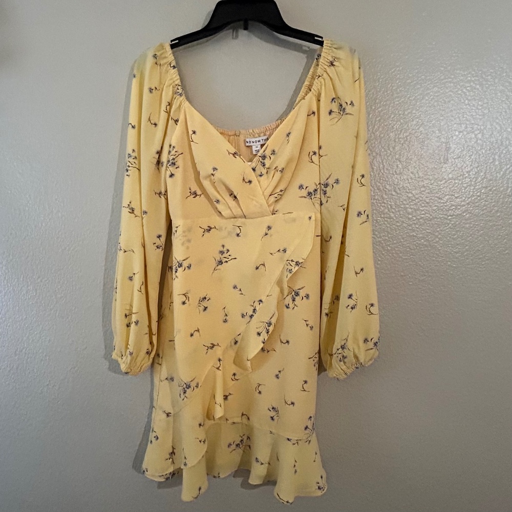 Yellow floral sundress